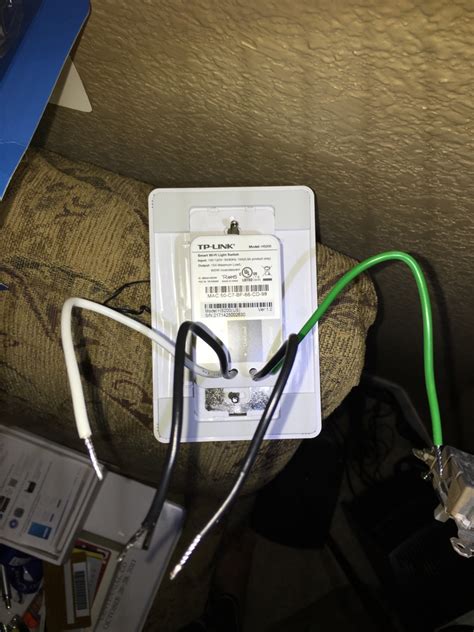 problem  tp link smart switch wiring wiring details    wire feeds coming