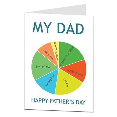 Funny Fathers Day Card Joke Fathers Day Card Dad Daddy Rude Humour