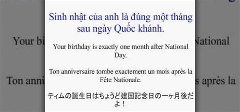 How To Say It S Your Birthday In French And Vietnamese