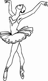 Ballerina Colorare Classica sketch template