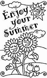 Summer Coloring Enjoy Crayola Pages Printable Kids Fun Printables Worksheets Summertime Ca Colouring Holiday Kindergarten Adults Print sketch template