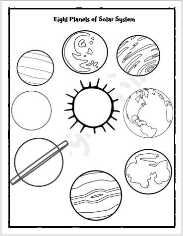 solar system coloring pages printables englishbix