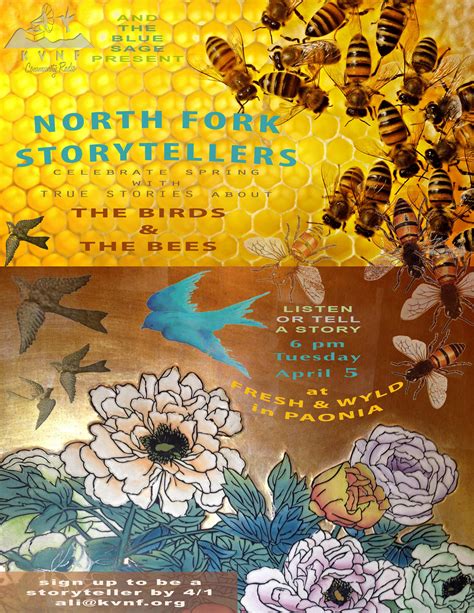 north fork storytellers the birds and the bees part 1 kvnf public radio
