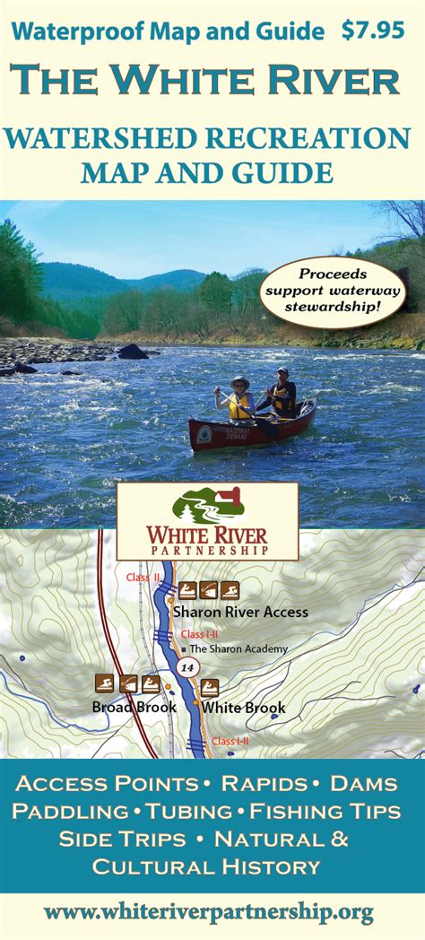 white river map guide white river partnership