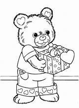 Coloring Pages Valentines Printable Valentine Kids Comments Printables Bears Gif sketch template