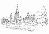 Parliament Drawing Ottawa Hill Sketch Sketches Building Canada City Search Google Choose Board Drawings Paintingvalley sketch template