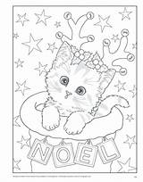 Coloring Pages Kitten Kitty Christmas Sheets Book Print Kittens Disney Cats Amazing Choose Board sketch template