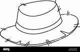 Farmer Hat Alamy Stock Isolated Illustration sketch template
