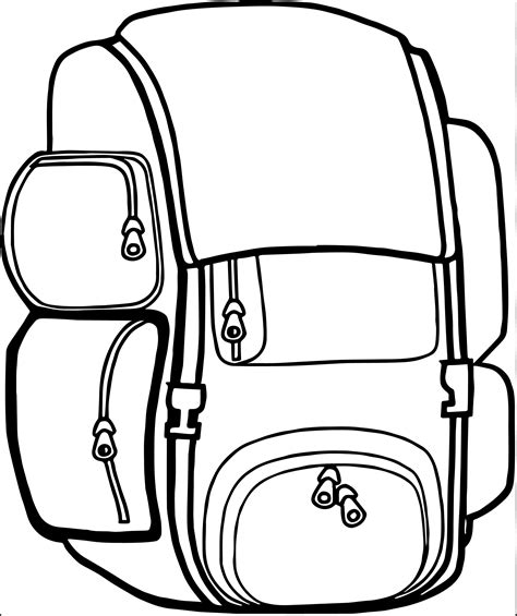 backpack coloring page  getcoloringscom  printable colorings