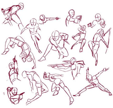 Battle Poses Drawing At Free For Personal Use Battle
