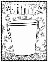 Bucket Summer List Coloring Pages Clipart Pail Printable Drawing Clip Scribd Therapy Writing End Lists Post Library Popular Activities Speech sketch template