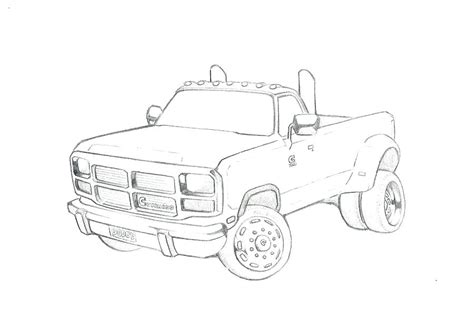 dodge truck coloring pages  getcoloringscom  printable