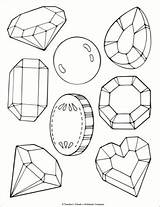 Coloring Jewels Printable Pages Kids Bible Drawing Sheets Shape Sketchite Crystal sketch template