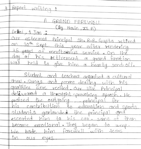 solution class    report writing  examples studypool