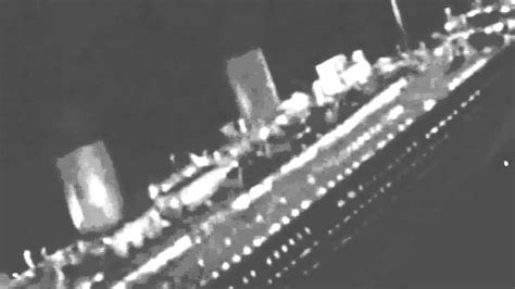 titanic sink video