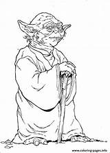 Coloring Yoda Wars Star Pages Printable sketch template
