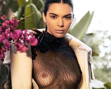 Kendall Jenner Shows Her Boobs Again In A See Thru Top