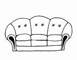 Couch Coloring Sofa Pages Coloringcrew Template Sheet sketch template