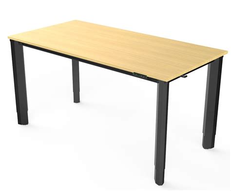 vivistand quattro  leg electric sit  stand desk     black