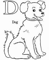 Coloring Pages Letter Library Clipart Toddlers Dog sketch template