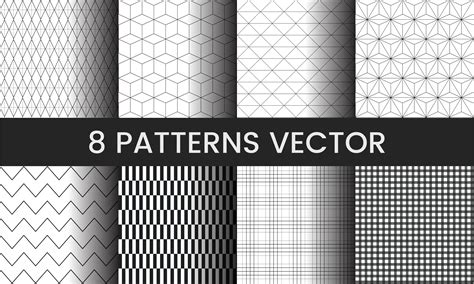 collection  pattern vectors illustration   vectors