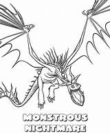 Dragon Coloring Train Pages Nightmare Monstrous Toothless Hookfang Dragons Gronckle Color Getcolorings Printable Drago Dr sketch template