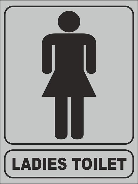 infinite stainless steel women toilet restroom signage board silver  amazonin