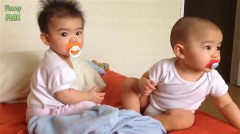 funny twin babies fighting  stuff compilation  youtube