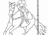 Coloring Pages Roping Horse Rodeo Team Cowgirl Outstanding Getdrawings Getcolorings Printable Color Colorings sketch template