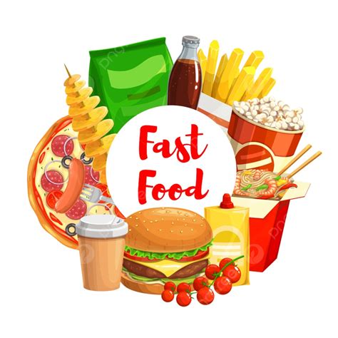 fastfood fast takeaway junk food poster template   pngtree