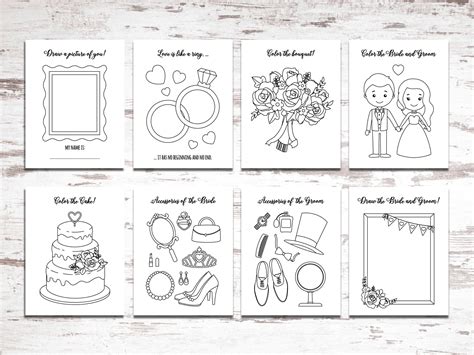 wedding colouring book  coloring books pages