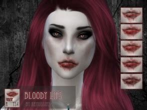sims  makeup blood