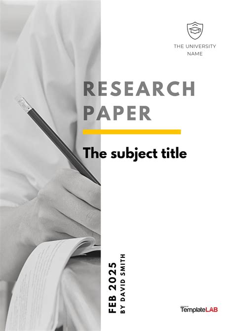 research paper cover page template