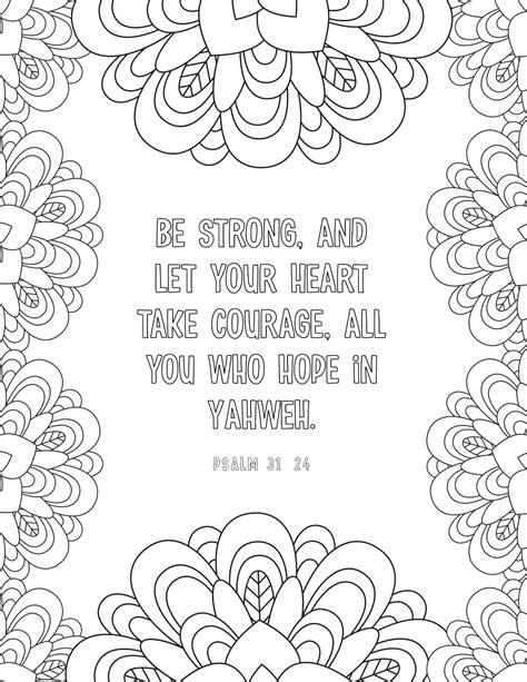 printable bible verse coloring pages  hope  printable faith