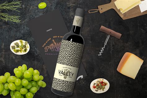 winery logo designs wine elements