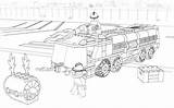 Lego Coloring Pages City Colouring Kids Sheets Truck Iron Man sketch template