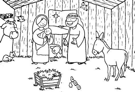 easy nativity coloring page nativity coloring pages jesus coloring