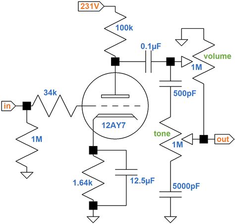 fender deluxe  circuit analysis