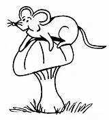 Mouse Coloring Pages Animal Color Printable Print Animals Sheets Mushroom Para Ratos Squeak Sheet Back Discover sketch template