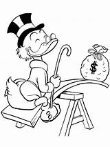 Dagobert Scrooge Ducktales Uncle Mcduck Donald Geld Leukekleurplaten Milliarden Onkel Kleurplaat Kleurplaten Tekenen Besteausmalbilder Timmeren sketch template