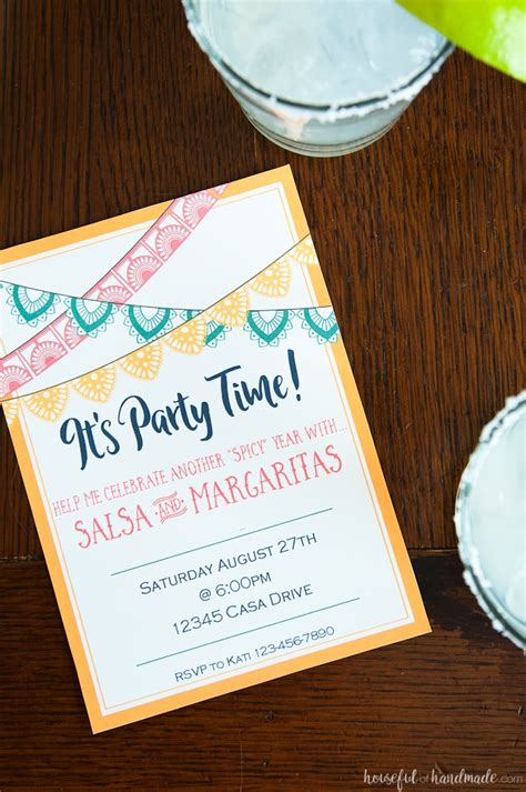 Salsa And Margaritas Adult Birthday Party Houseful Of Handmade