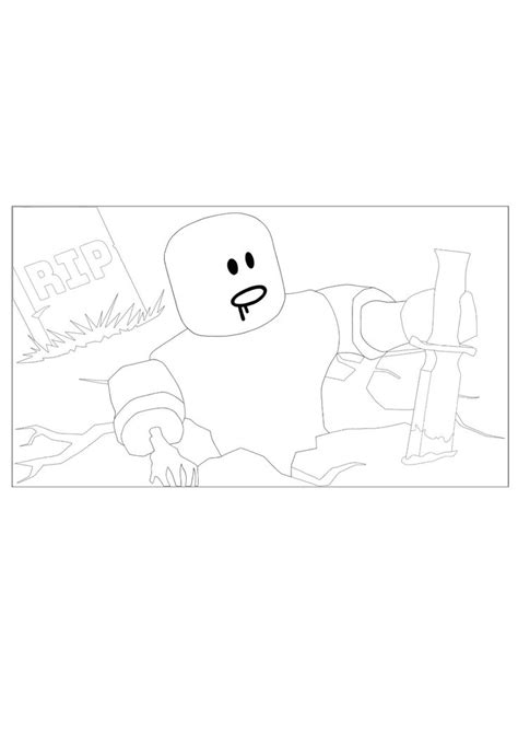 roblox zombie coloring pages   coloring sheets