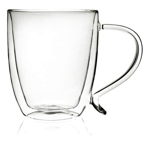 Double Wall Borosilicate Glass Coffee Mug Primula