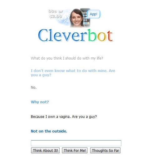 Female Cleverbot Talk To Evie The Mildly Creepy Female