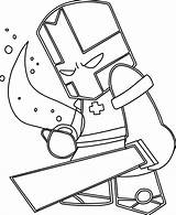 Coloring Pages Castle Crashers Popular Cubees Related sketch template