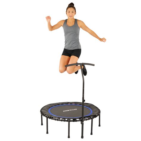efitment   fitness trampoline rebounder  exercise  handleba zoovaa