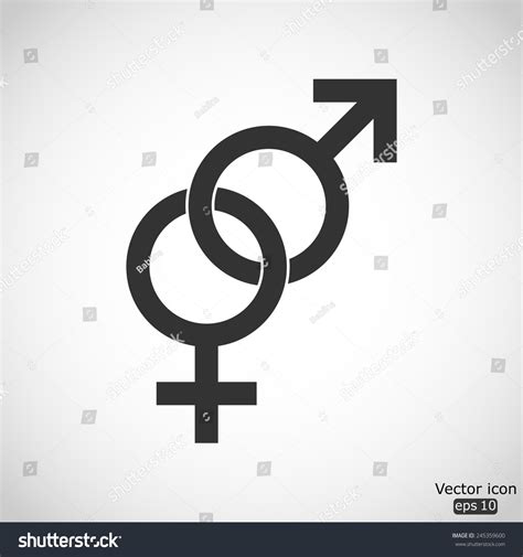 Male And Female Sex Symbol Vector Icon 245359600 Shutterstock