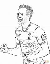 Coloring Kane Harry Pages Drawing Soccer Fifa sketch template