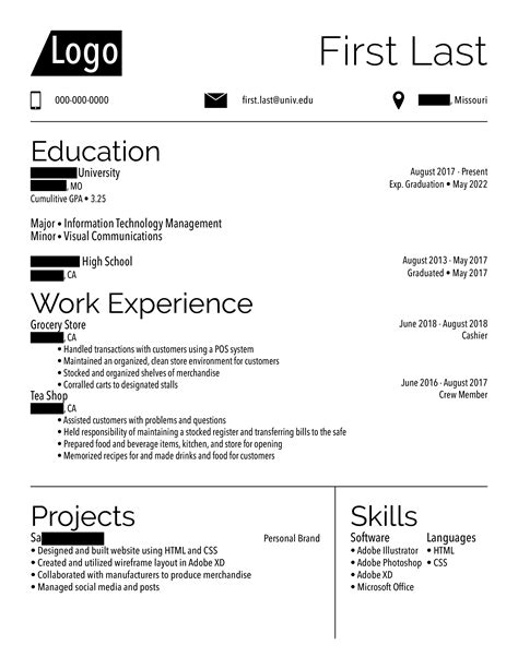 year  management student resume resumes