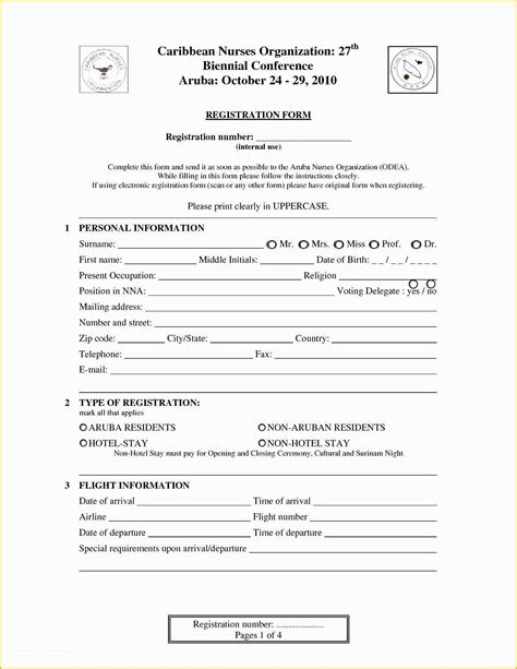 race registration form template baseball word templates  resume